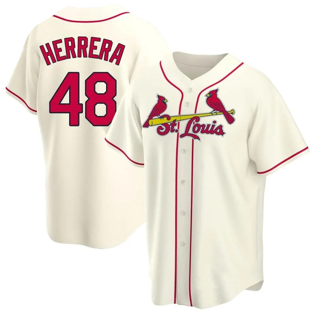 St. Louis Cardinals #48 Ivan Herrera Player Cream Home Game Gdoa Stitched Jerseys