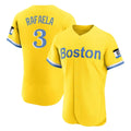 B.Red Sox #3 Ceddanne Rafaela Player Yellow Limited Elite Home Game Gdoa Stitched Jerseys