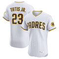 S.Diego Padres #23 Fernando Tatis Jr Player White Home Limited Elite Gdoa Stitched Jerseys