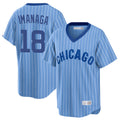 C.Cubs #18 Shota Imanaga Player Blue T-shirt Cooperstown Collection Limited Gdoa Stitched Jerseys