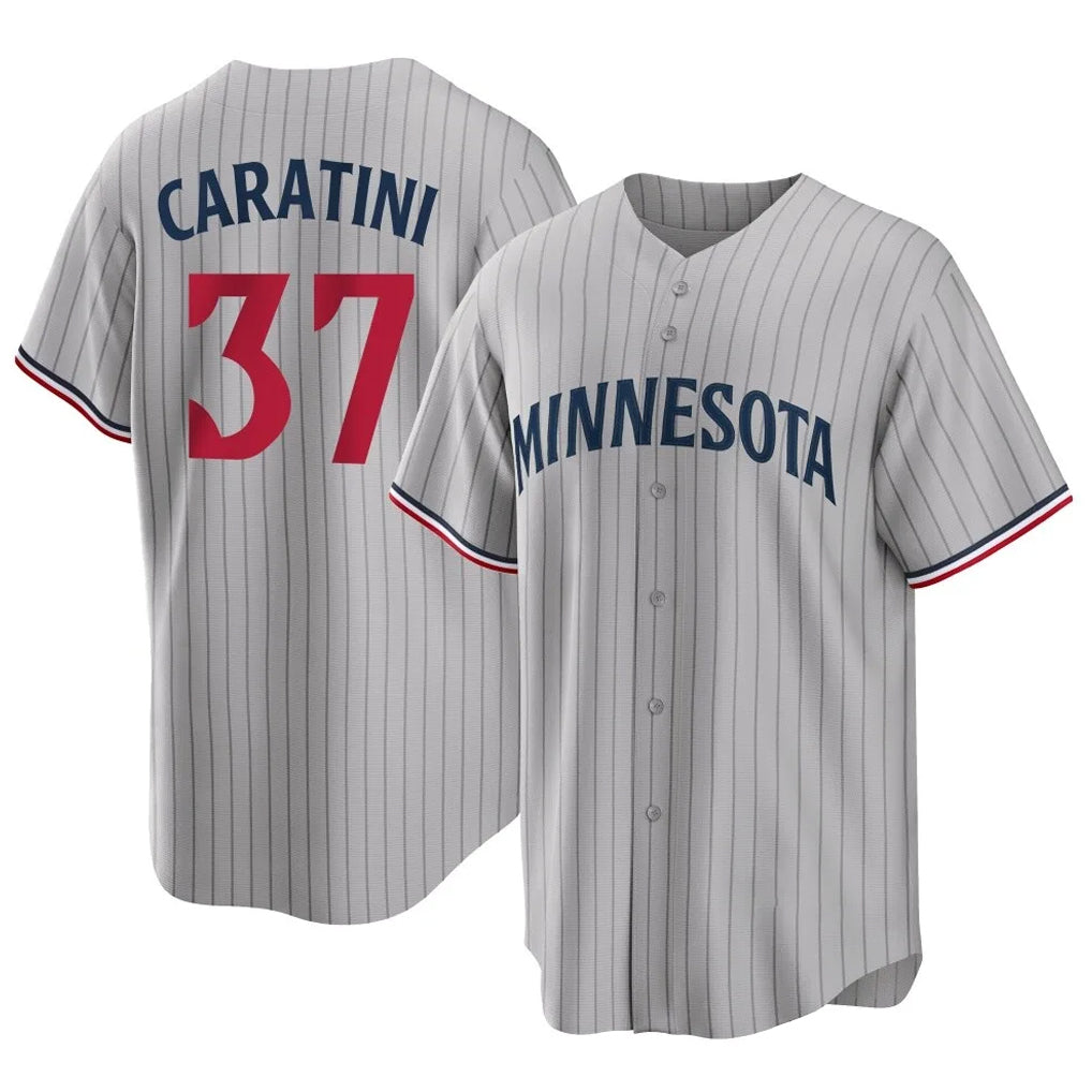 M.Twins #37 Victor Caratini Player Gray Game Limited Home Gdoa Stitched Jerseys