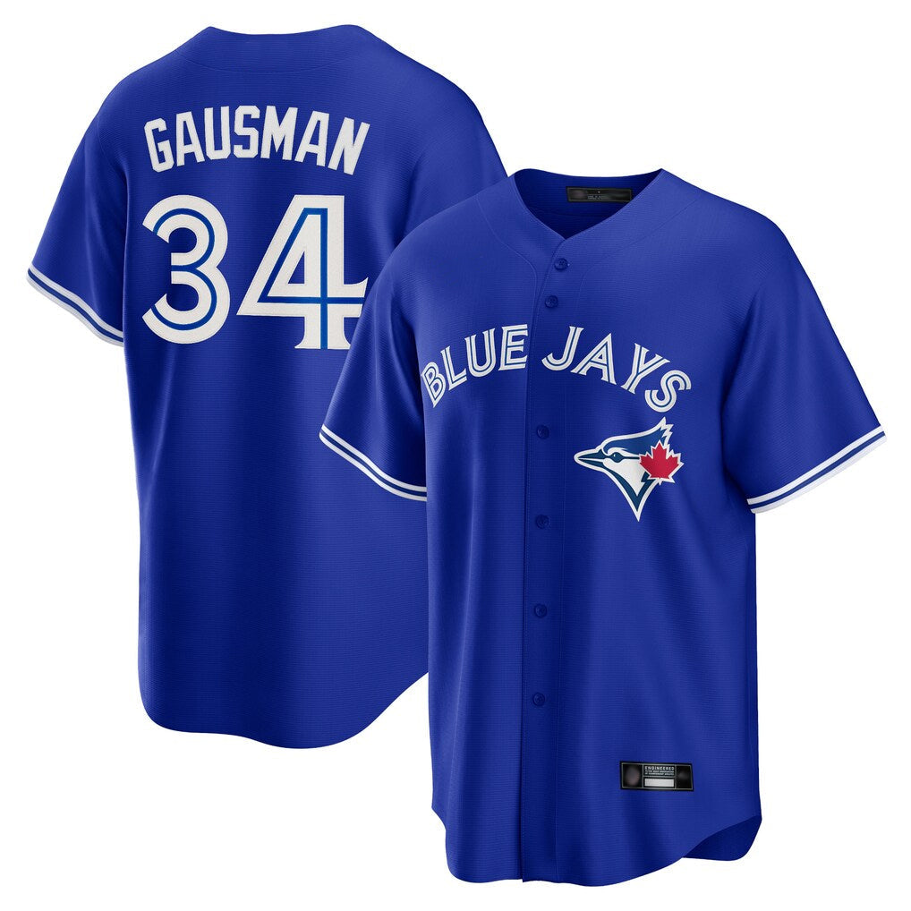 T.Blue Jays #34 Kevin Gausman Player Royal Alternate Replica Player Stitched Jerseys