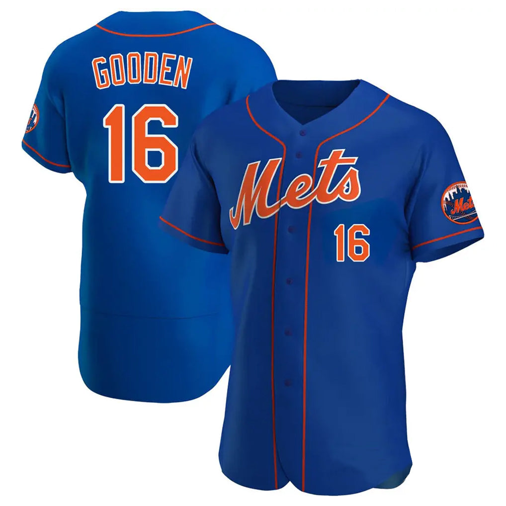 NY.Mets #16 Dwight Gooden Player Royal Limited Elite Home Stitched Jerseys