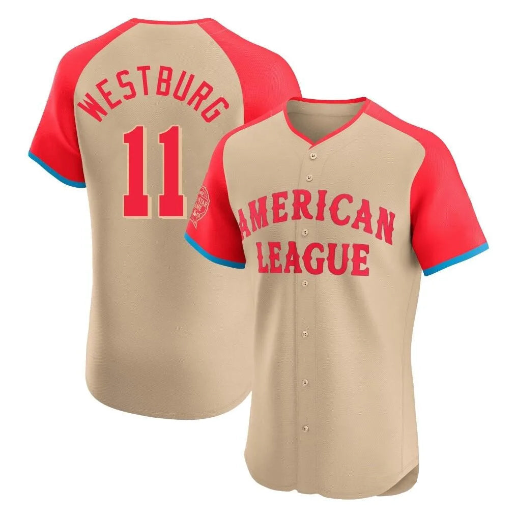 B.Orioles #11 Jordan Westburg Player Cream American League All-Star Limited Elite Home Game Gdoa Stitched Jerseys