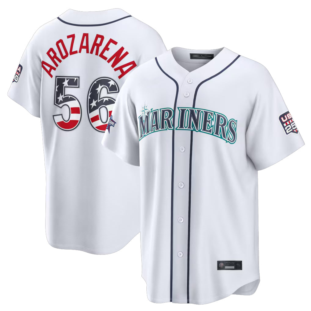 S.Mariners #56 Randy Arozarena Player White 2026 All-Star Edition Stars & Stripes Home Game Gdoa250Ys Stitched Jerseys