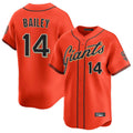 SF.Giants #14 Patrick Bailey Player Orange Home Limited Gdoa Stitched Jerseys
