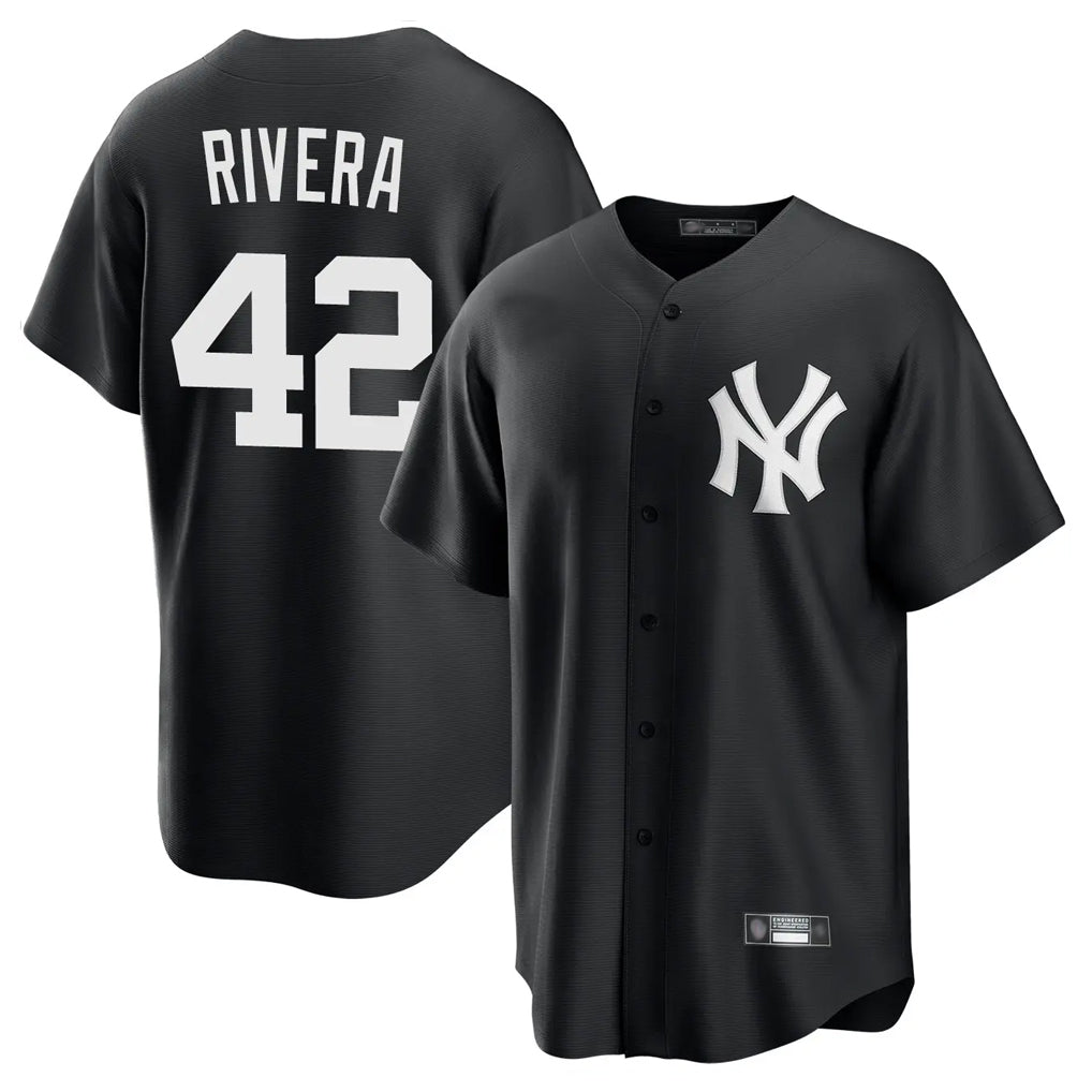 NY.Yankees #42 Mariano Rivera Player Black Game Stitched Jerseys