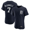 D.Tigers #7 Kevin McGonigle Player Navy Limited Elite Home Gdoa Stitched Jerseys