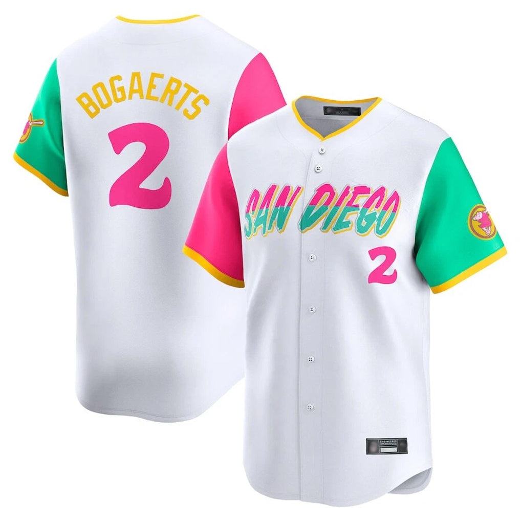 S.Diego Padres #2 Xander Bogaerts Player White City Connect Home Limited Stitched Jerseys