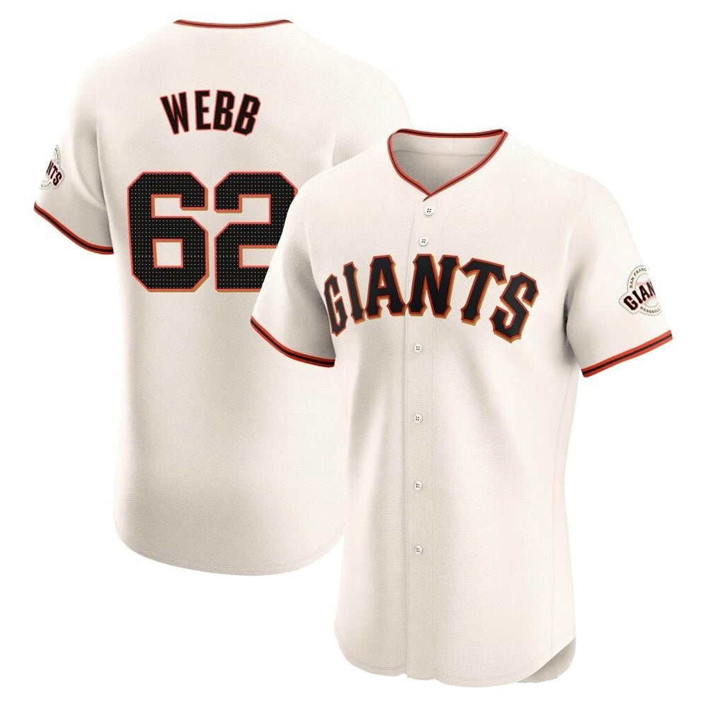 SF.Giants #62 Logan Webb Player Cream Home Limited Elite Stitched Jerseys