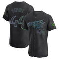 T.Bay Rays #44 Ryan Pepiot Player Black City Connect Home Limited Elite Stitched Jerseys