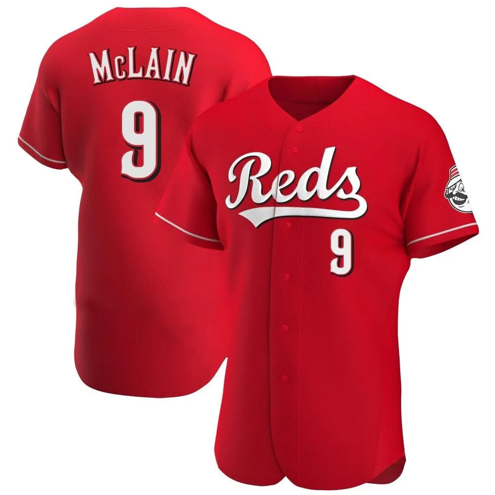 C.Reds #9 Matt McLain Player Red Limited Elite Home Gdoa Stitched Jerseys