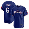 T.Rangers #6 Josh Jung Player Royal Home Limited Gdoa Stitched Jerseys