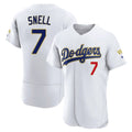 LA.Dodgers #7 Blake Snell Player Gold White 2026 Collection Stadium Limited Elite Gdoa Stitched Jerseys