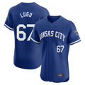 KC.Royals #67 Seth Lugo Player Royal Limited Elite Home Game Gdoa Stitched Jerseys