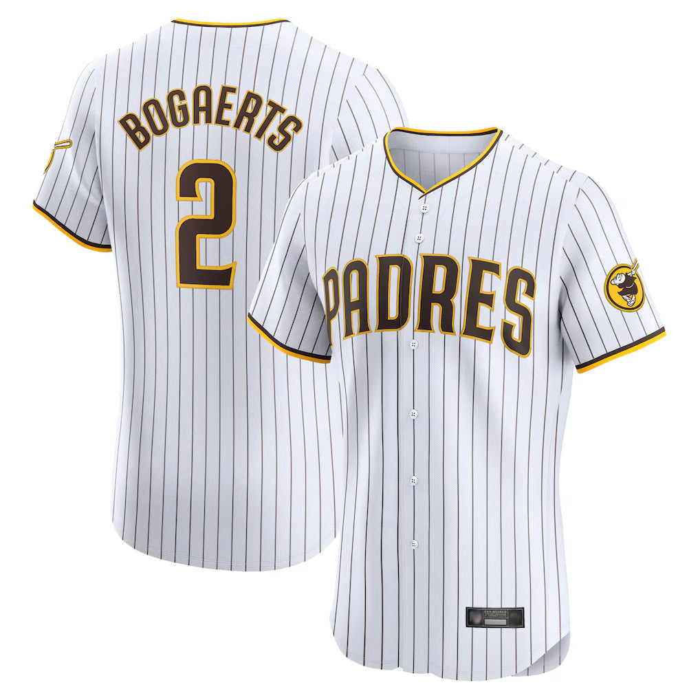 S.Diego Padres #2 Xander Bogaerts Player White Home Limited Elite Stitched Jerseys
