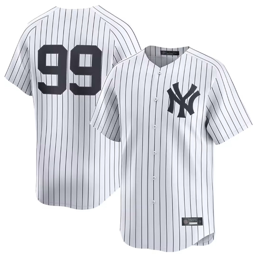 NY.Yankees #99 Aaron Judge Player White Limited Home Stitched Jerseys