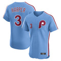 P.Phillies #3 Bryce Harper Player Light Blue Home Limited Elite Stitched Jerseys