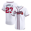 A.Braves #23 Michael Harris II Player White Limited Elite Home Game Gdoa Stitched Jerseys