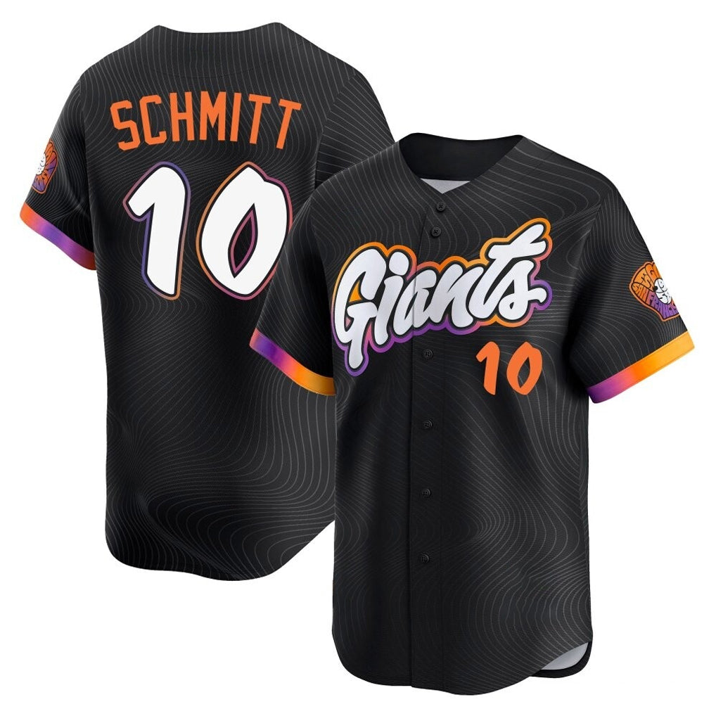 SF.Giants #10 Casey Schmitt Player Black 2025 City Connect Home Limited Stitched Jerseys