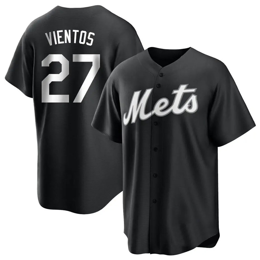 NY.Mets #27 Mark Vientos Player Black Home Game Stitched Jerseys