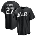 NY.Mets #27 Mark Vientos Player Black Home Game Stitched Jerseys