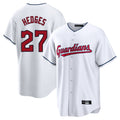 C.Guardians #27 Austin Hedges Player White Home Game Gdoa Stitched Jerseys