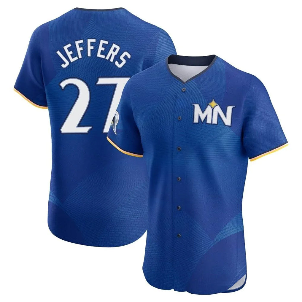 M.Twins #27 Ryan Jeffers Player Royal City Connect Limited Elite Home Gdoa Stitched Jerseys