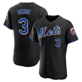 NY.Mets #3 Carson Benge Player Black Replica Home Limited Elite Stitched Jerseys