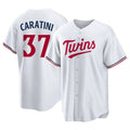 M.Twins #37 Victor Caratini Player White Home Game Gdoa Stitched Jerseys