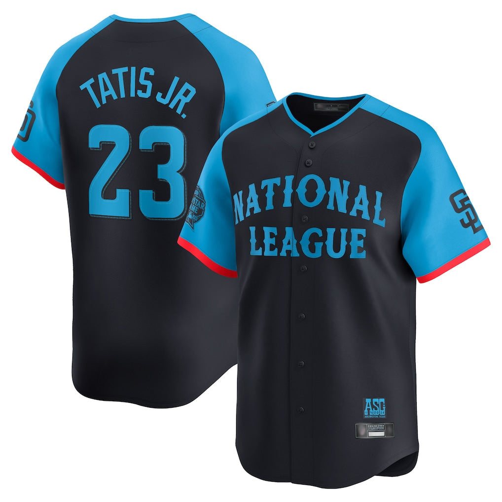 S.Diego Padres #23 Fernando Tatis Jr Player Navy National League All-Star Game Limited Stitched Jerseys
