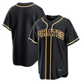 P.Pirates ## Pirates Blank Player Black Fashion Out Home Game Stitched Jerseys