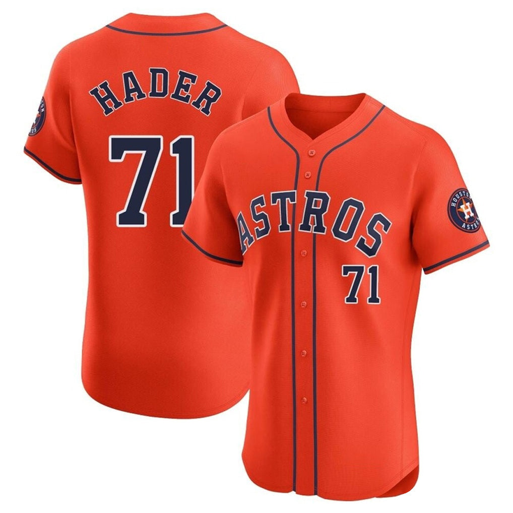 H.Astros #71 Josh Hader Player Orange Home Limited Elite Gdoa Stitched Jerseys