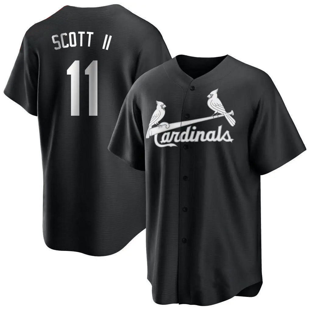 St. Louis Cardinals #11 Victor Scott II Player Black City Connect Home Limited Stitched Jerseys