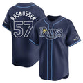 T.Bay Rays #57 Drew Rasmussen Player Navy Home Limited Stitched Jerseys