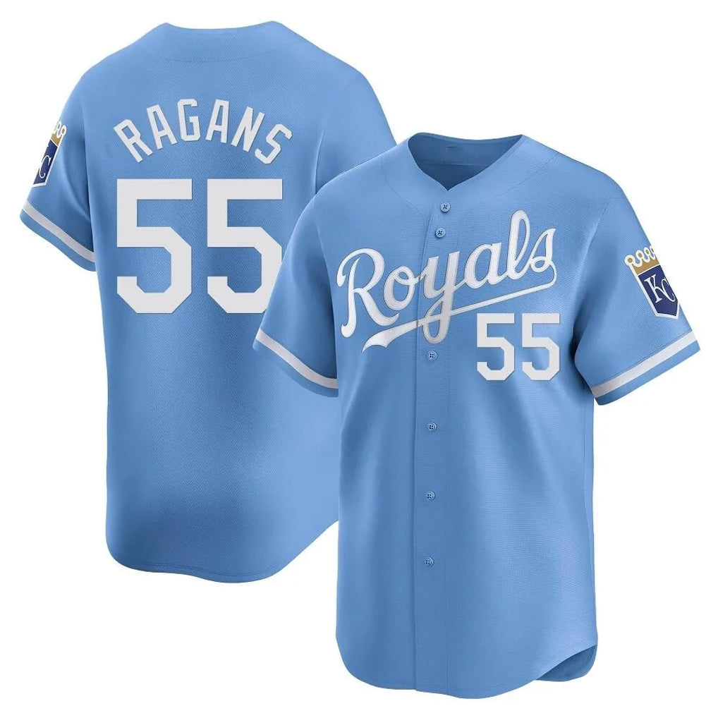 KC.Royals #55 Cole Ragans Player Light Blue Alt Limited Home Gdoa Stitched Jerseys