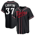 M.Twins #37 Victor Caratini Player Black Fashion Out Home Limited Gdoa Stitched Jerseys