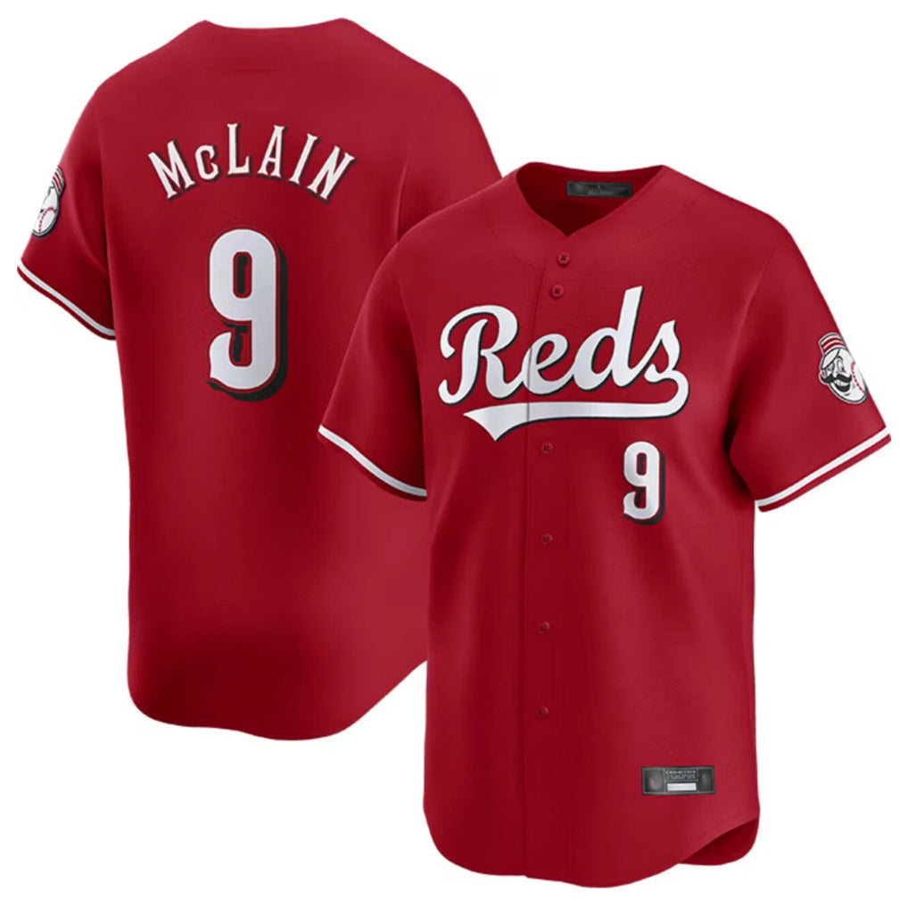 C.Reds #9 Matt McLain Player Red Home Limited Gdoa Stitched Jerseys