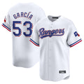 T.Rangers #53 Adolis Garcia Player White Home Limited Gdoa Stitched Jerseys