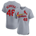 St. Louis Cardinals #48 Ivan Herrera Player Gray Home Limited Elite Gdoa Stitched Jerseys