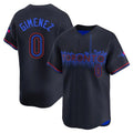 T.Blue Jays #0 Andres Gimenez Player Black City Connect Limited Stitched Jerseys