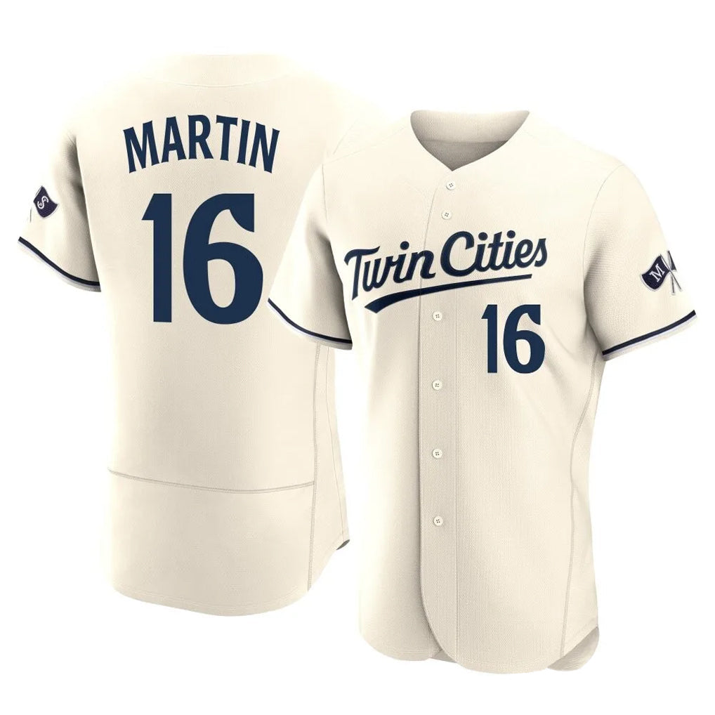 M.Twins #16 Austin Martin Player Cream Home Limited Elite Gdoa Stitched Jerseys