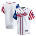 B.Orioles ## Orioles Blank Player White Independence Day Vapor Premier Home Game Gdoa Stitched Jerseys
