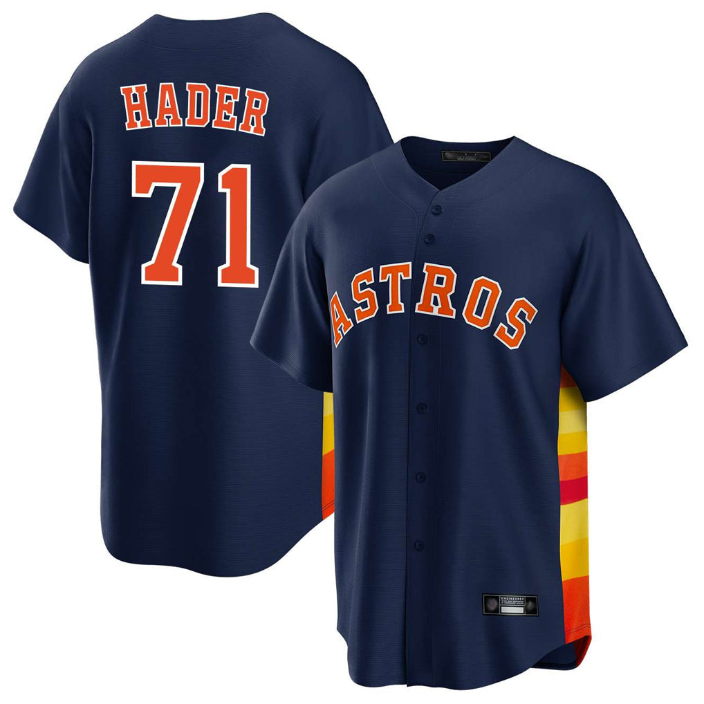H.Astros #71 Josh Hader Player Navy Home Game Gdoa Stitched Jerseys