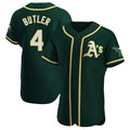 Athletics #4 Lawrence Butler player Green Authentic Alternate Stitched Jersey