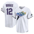 T.Bay Rays #12 Wade Boggs Player White City Connect Home Gdoa Stitched Jerseys