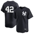 NY.Yankees #42 Mariano Rivera Player Navy Alternate Limited Gdoa Stitched Jerseys