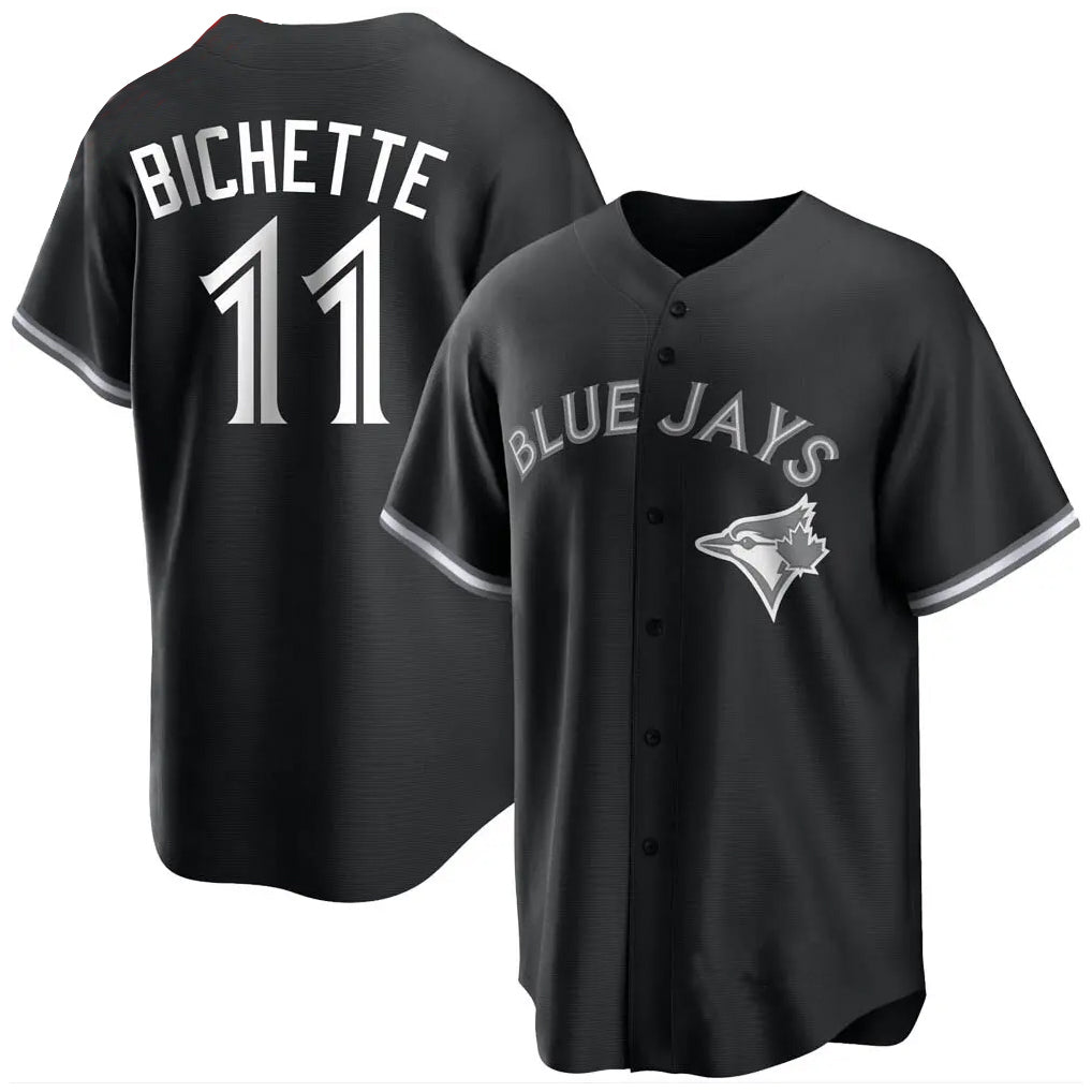 T.Blue Jays #11 Bo Bichette Player Black Home Game Gdoa Stitched Jerseys