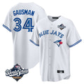 T.Blue Jays #34 Kevin Gausman Player White 2025 American League All Stitched Jersey