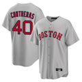 B.Red Sox #40 Willson Contreras Player Gray Road Home Game Gdoa Stitched Jerseys